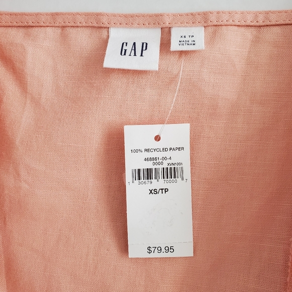 GAP Cami Wrap Ruffle Dress, Dusty Pink, XS - Picture 4 of 7